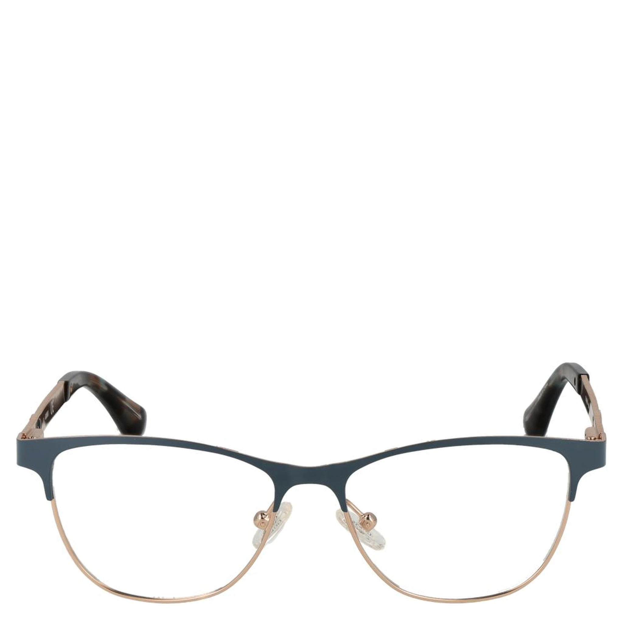 نظارات معدنية بلون الذهب الوردي (إطارات)