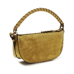 حقيبة كتف بوس توروس من جلد العجل البني