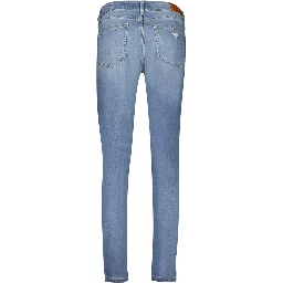 Blue Cotton Skinny Jeans