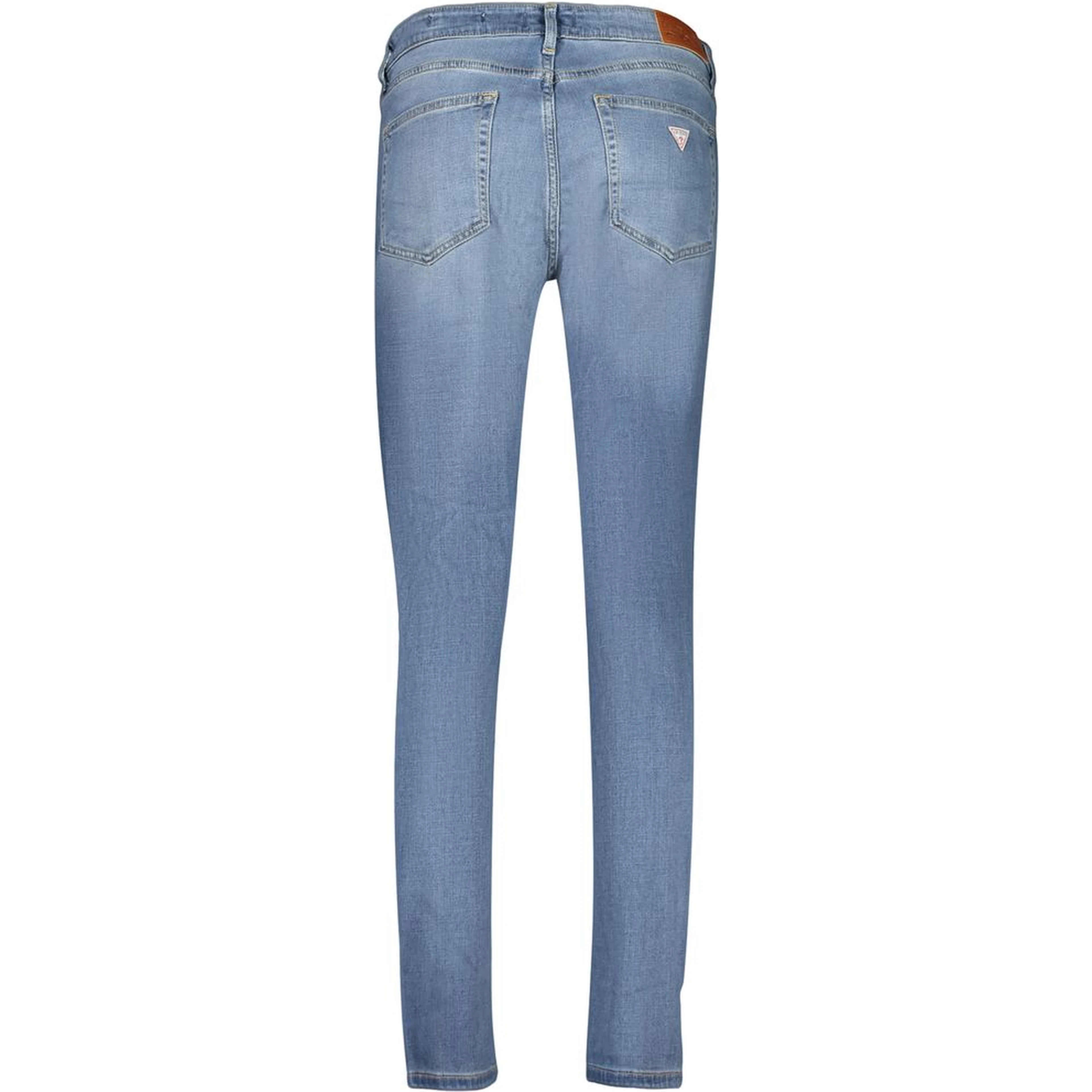 Blue Cotton Skinny Jeans