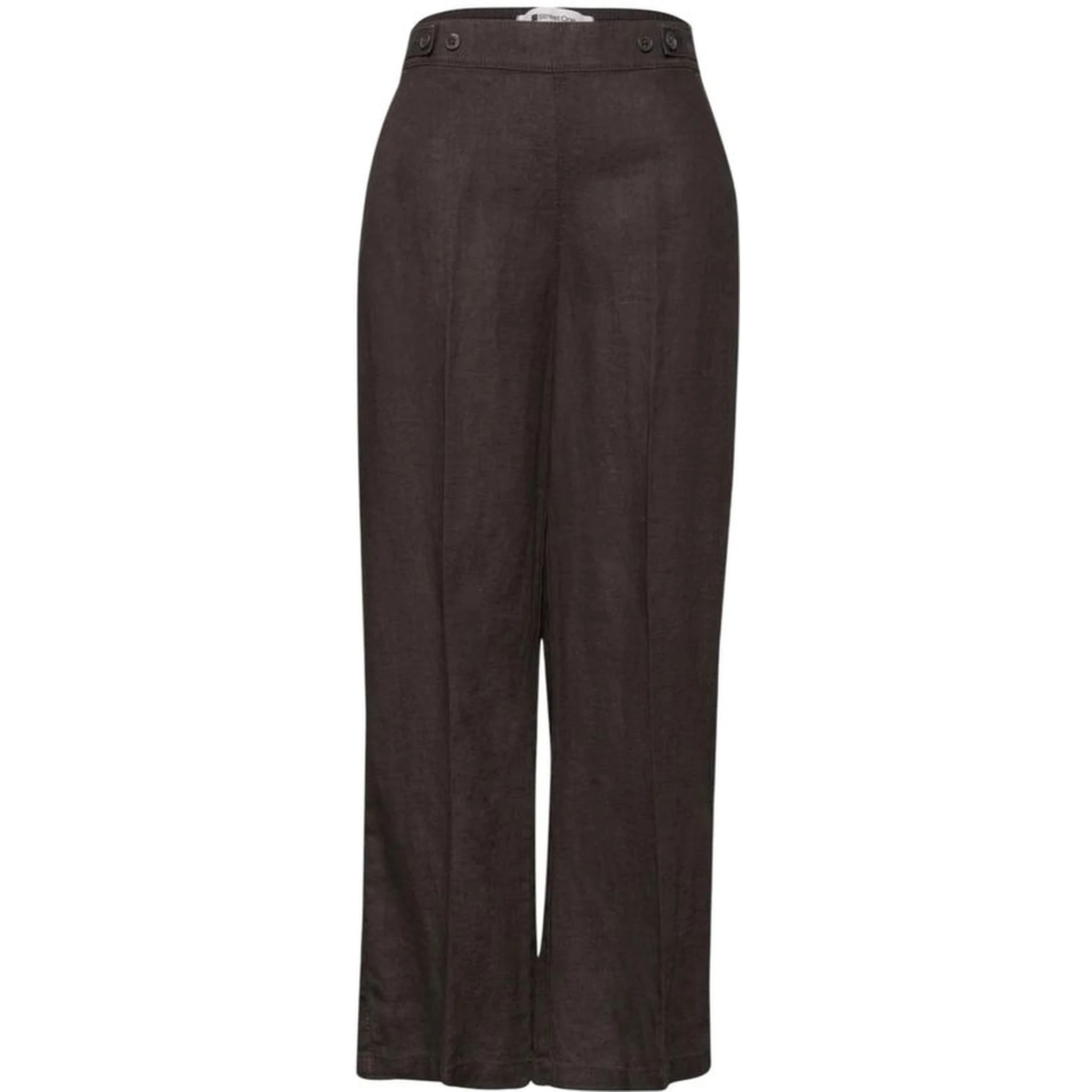 Brown Linen Casual Pants