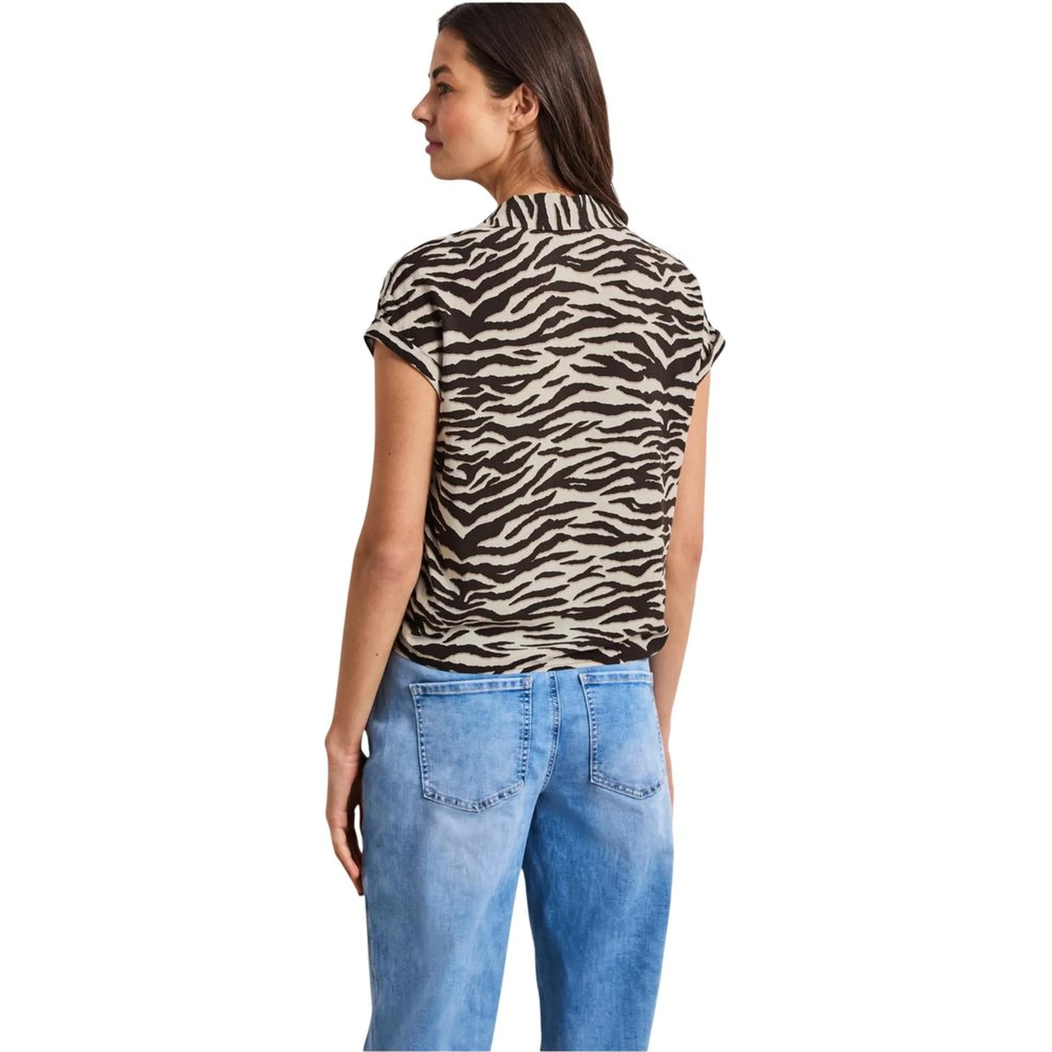 Brown Viscose Shortsleeve Shirt