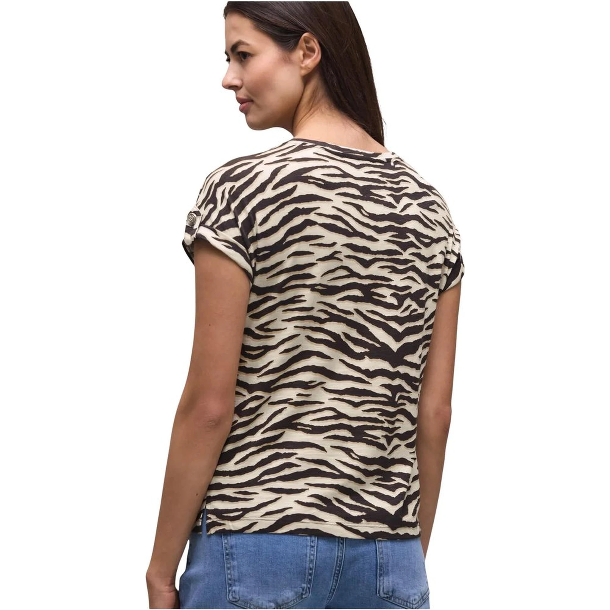 تي شيرت قطني بني