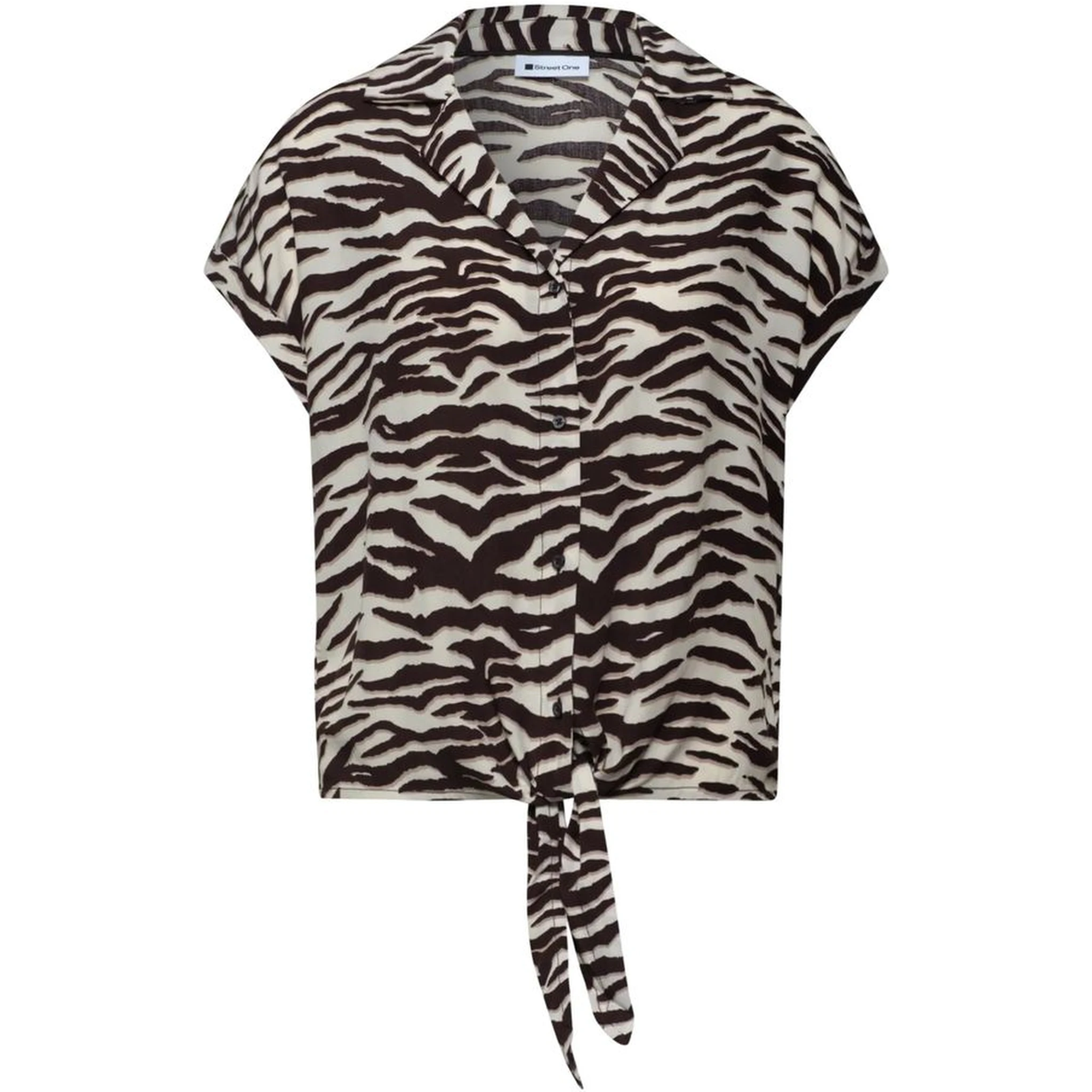 Brown Viscose Shortsleeve Shirt