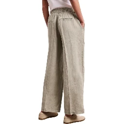 بنطال كتان بيج كاجوال