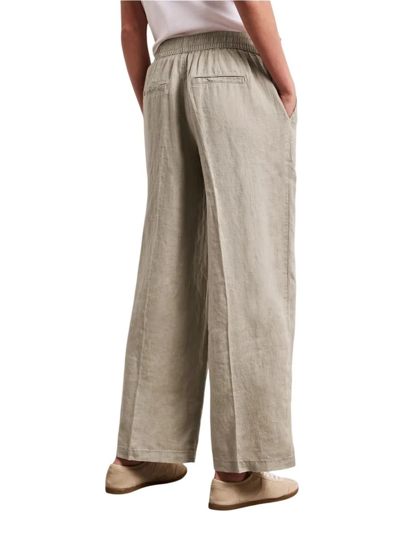 بنطال كتان بيج كاجوال