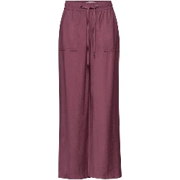 Pink Viscose Casual Pants