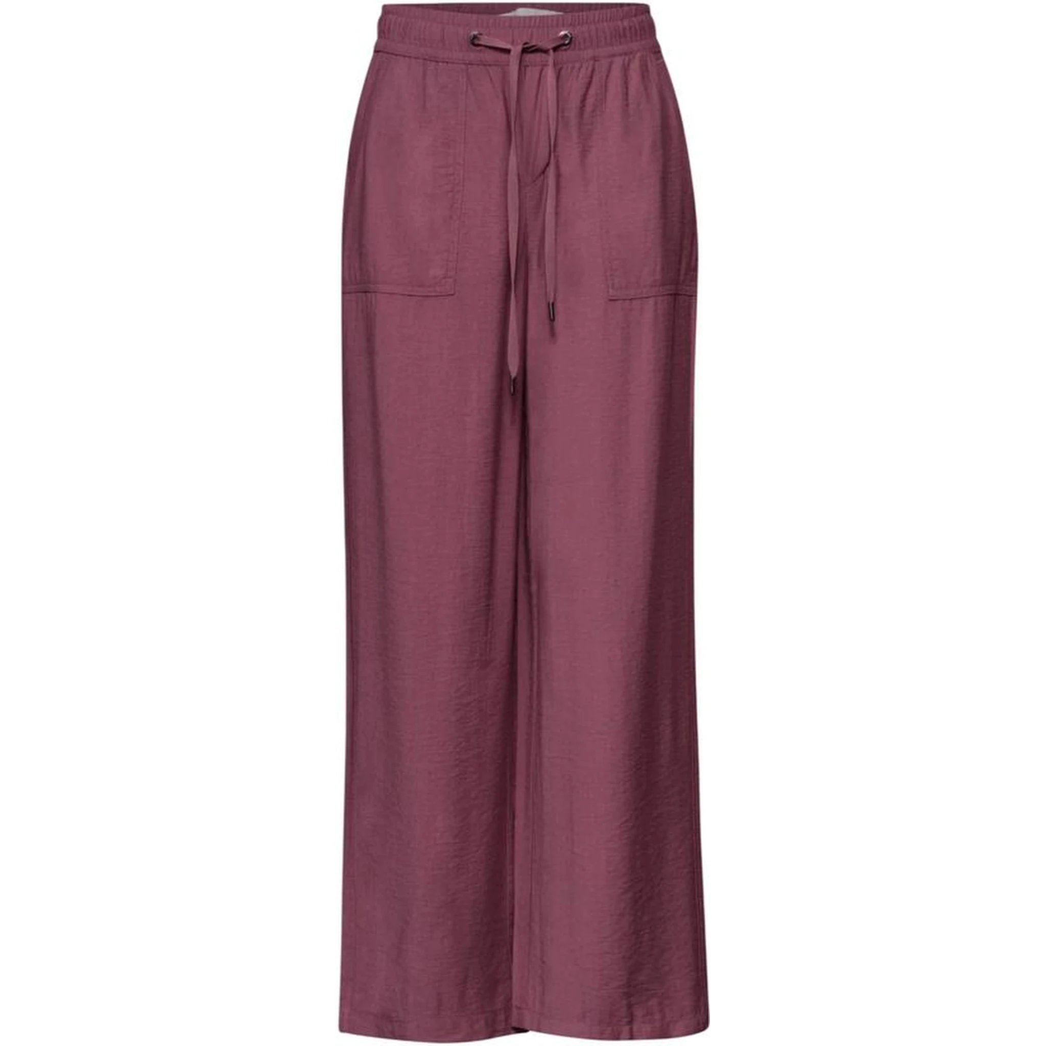 Pink Viscose Casual Pants