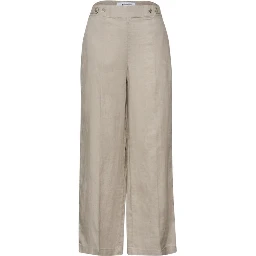 بنطال كتان بيج كاجوال