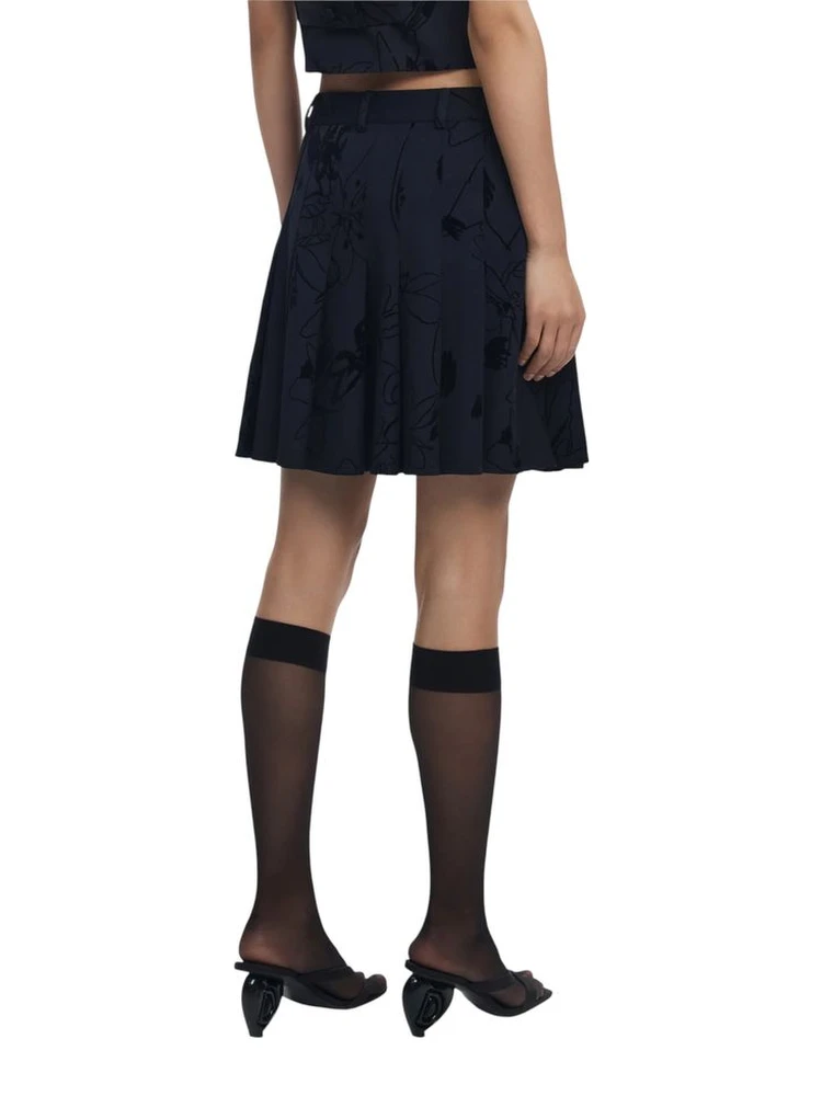 Black Polyester Mini Skirt alternative