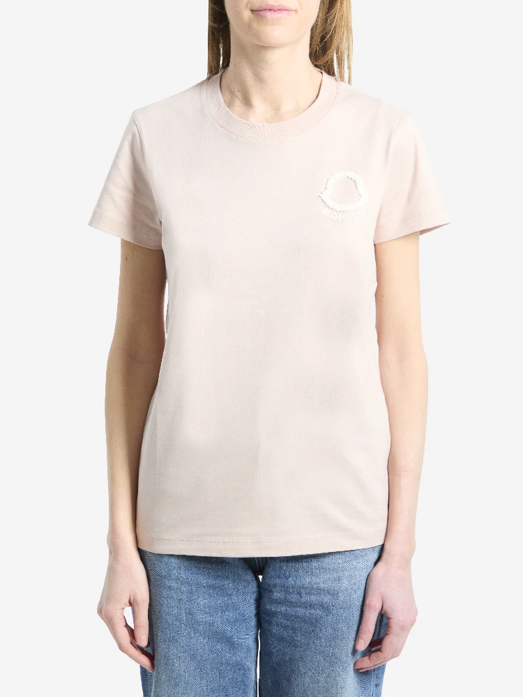 T-shirt with embroidered logo