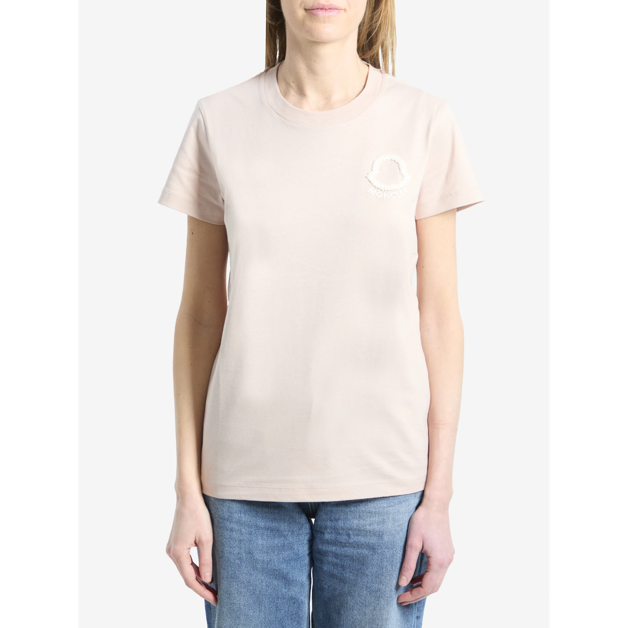 T-shirt with embroidered logo