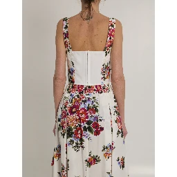 Bustier top with floral print