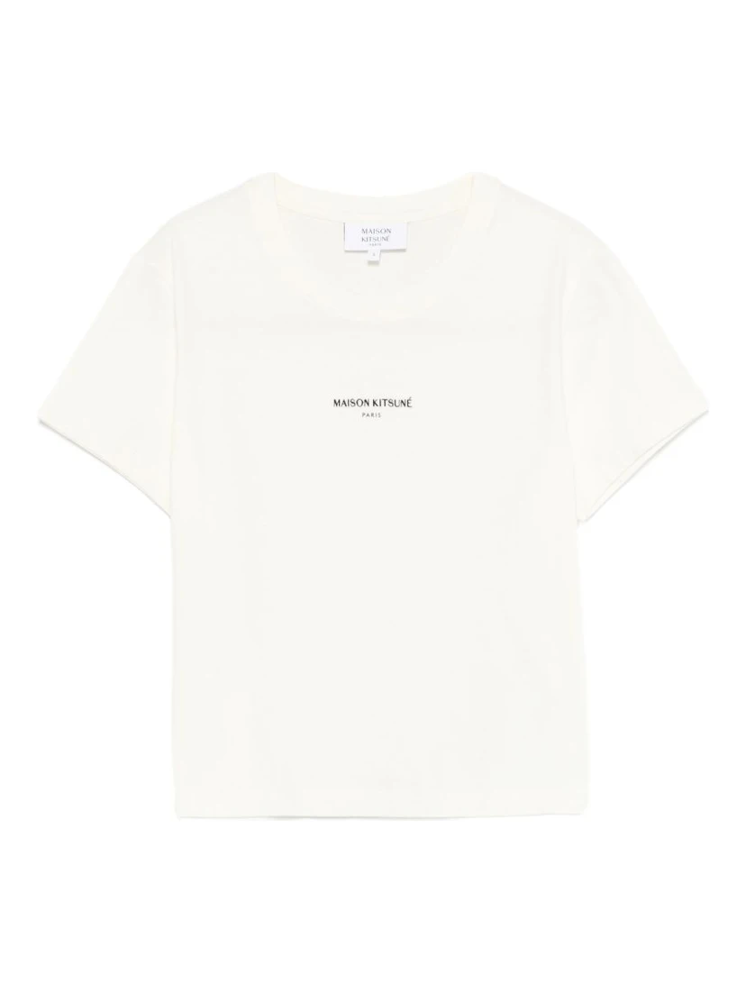 تيشيرتات وبولو من MAISON KITSUNE باللون البيج