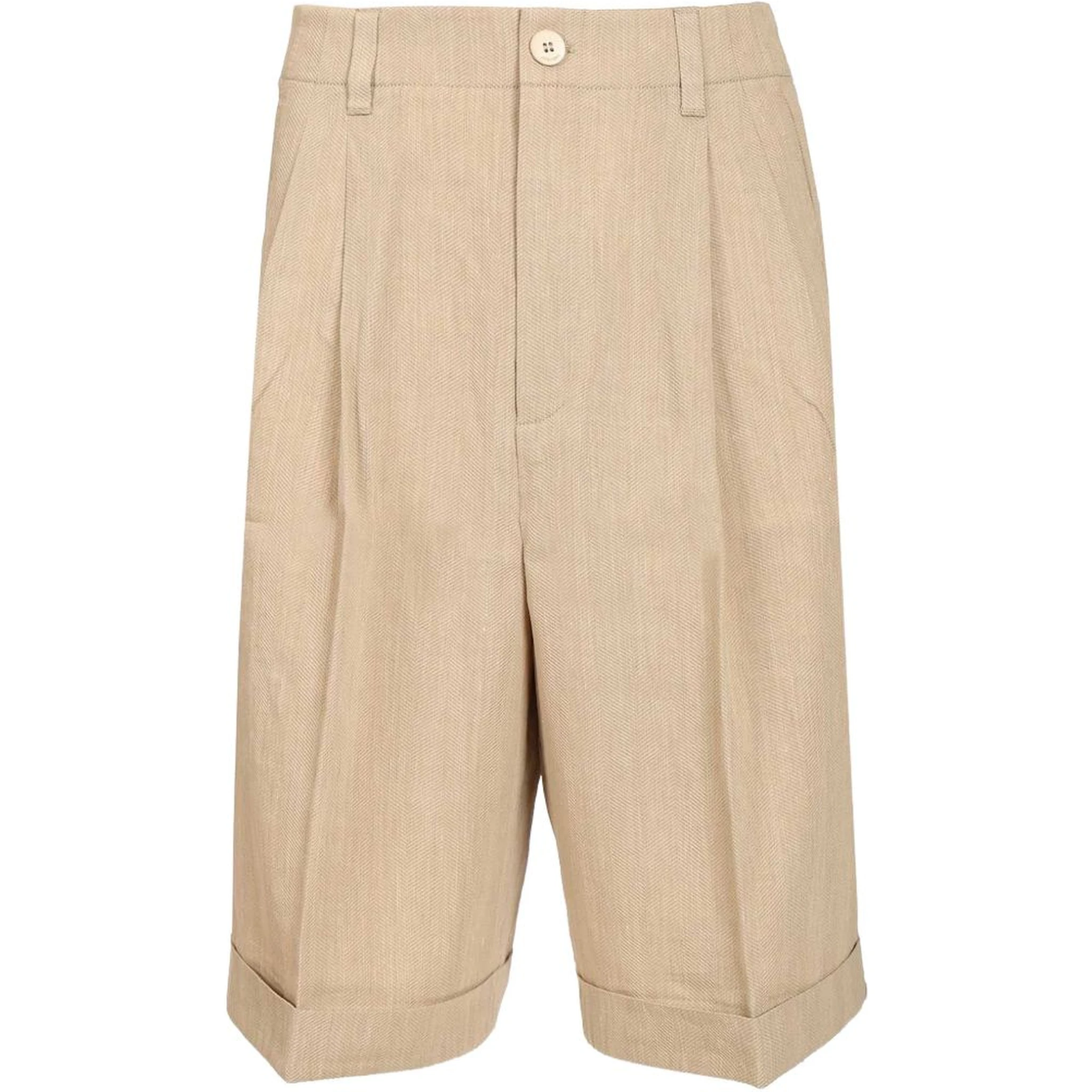JACQUEMUS Shorts Beige