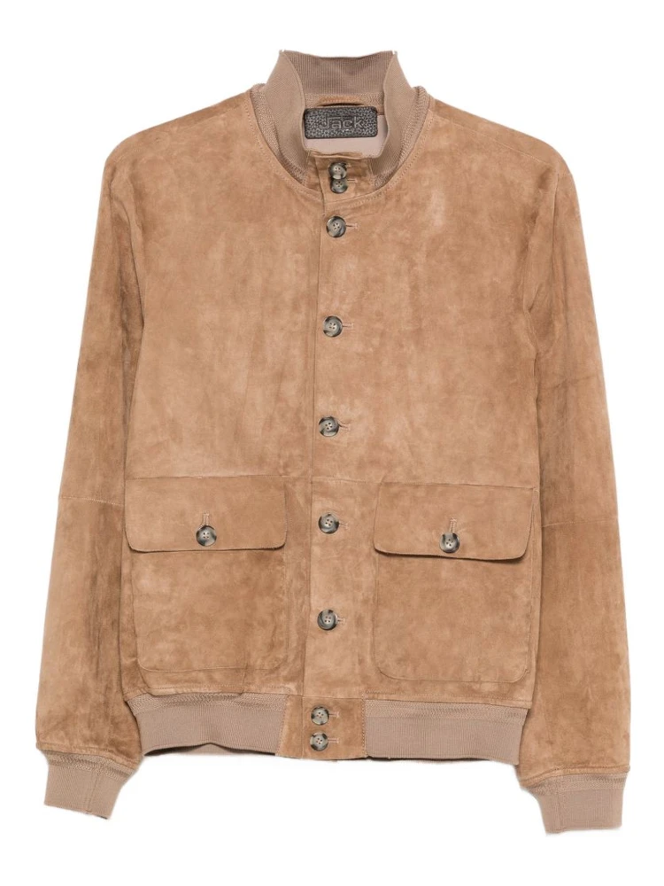 THE JACK AND JACKIE LEATHERS Jackets Beige