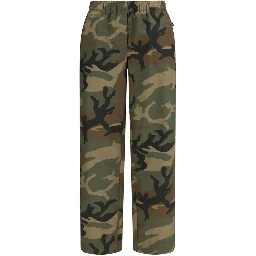 Bicolor Cotton Casual Pants