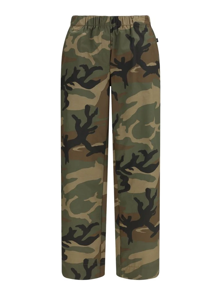 Bicolor Cotton Casual Pants