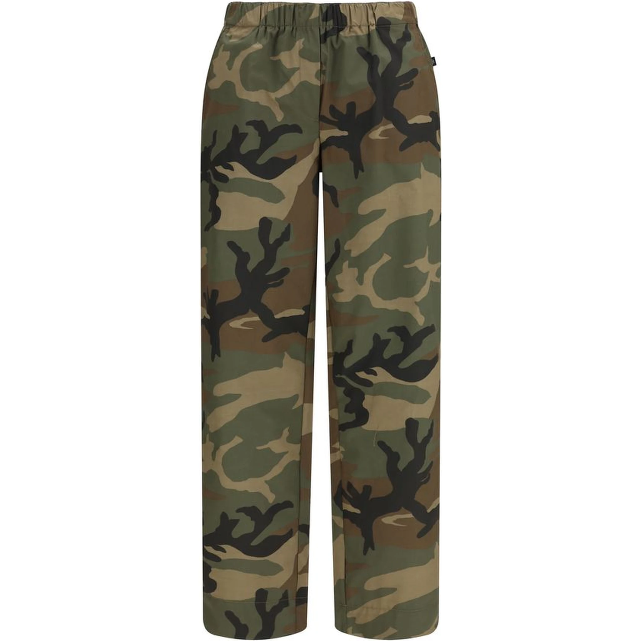 Bicolor Cotton Casual Pants