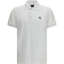 White Cotton Polo Shirt