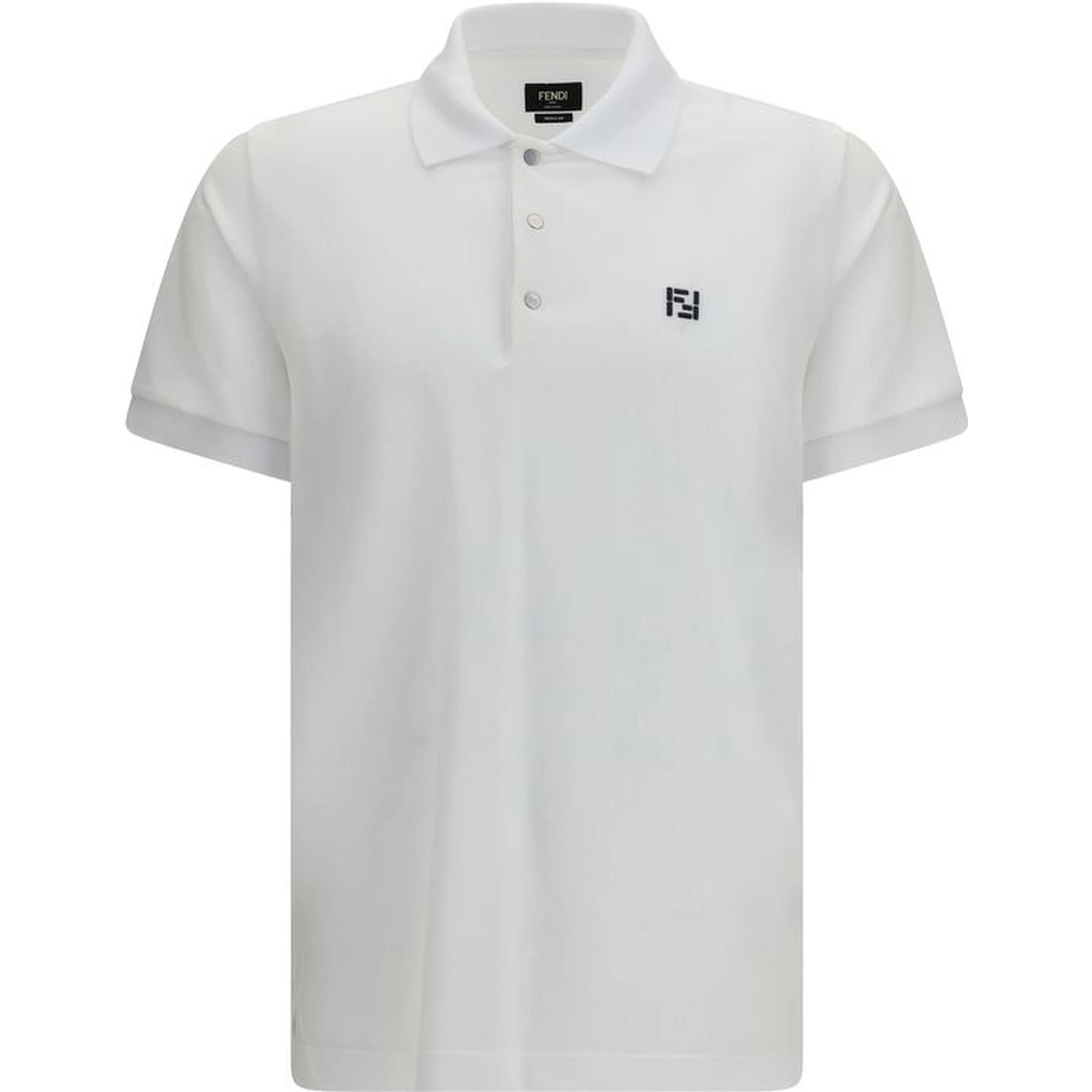 White Cotton Polo Shirt