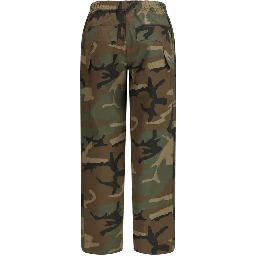 Bicolor Cotton Casual Pants