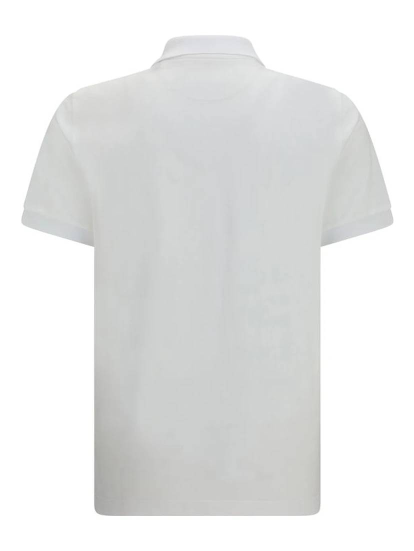 White Cotton Polo Shirt