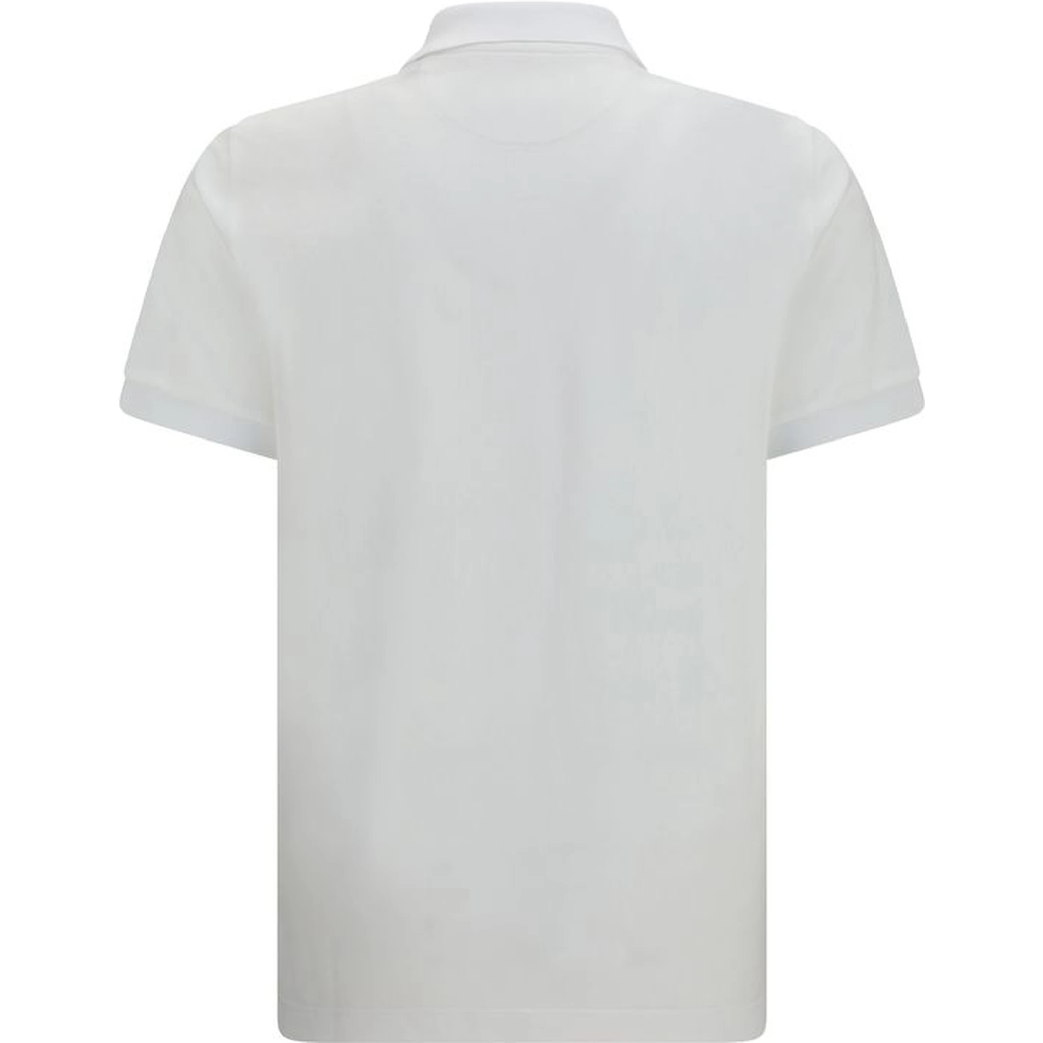White Cotton Polo Shirt