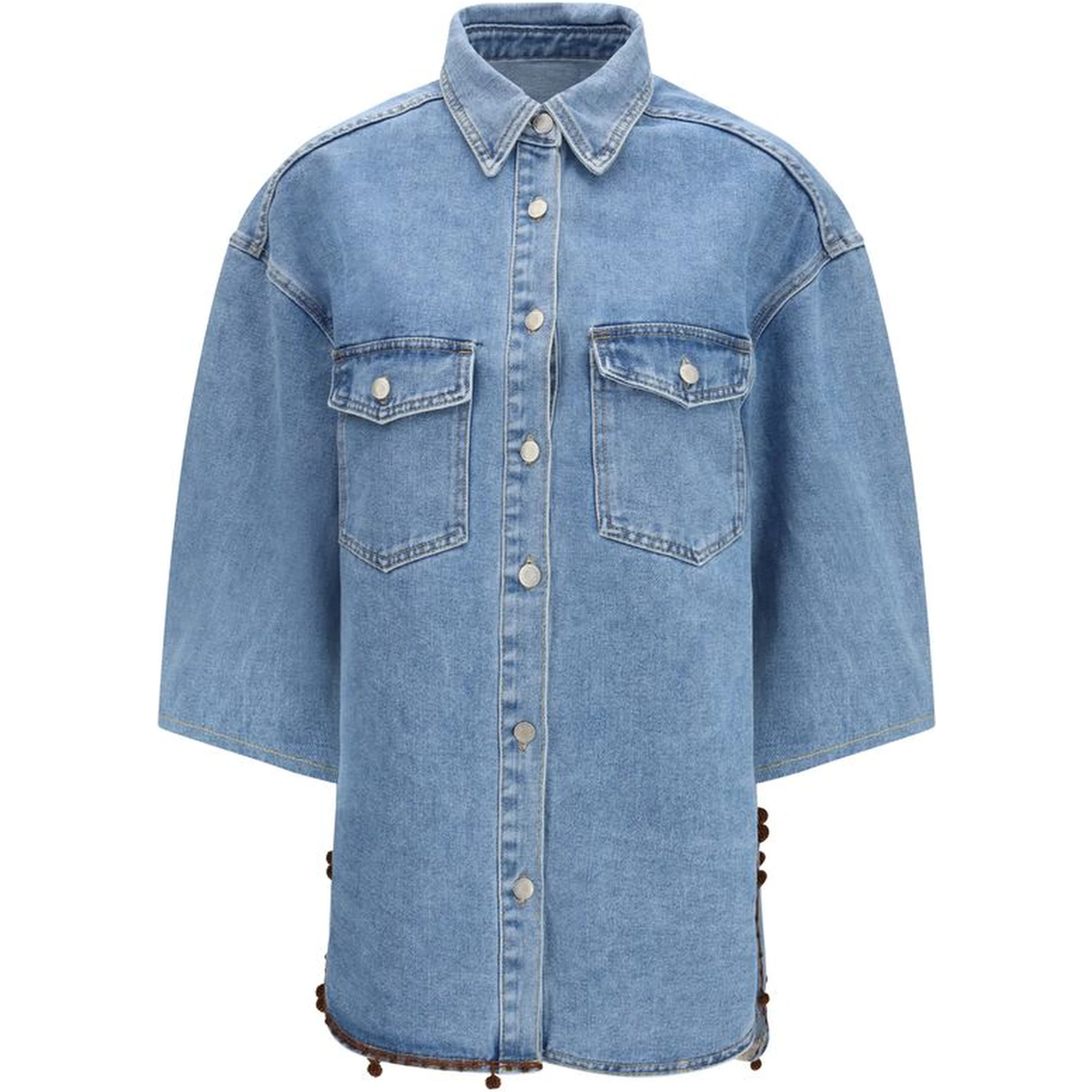 جاكيت جينز قطني أزرق