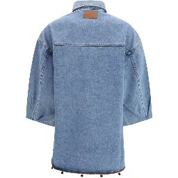 جاكيت جينز قطني أزرق