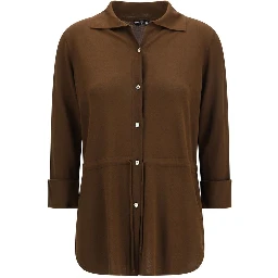 Brown Viscose Shirt