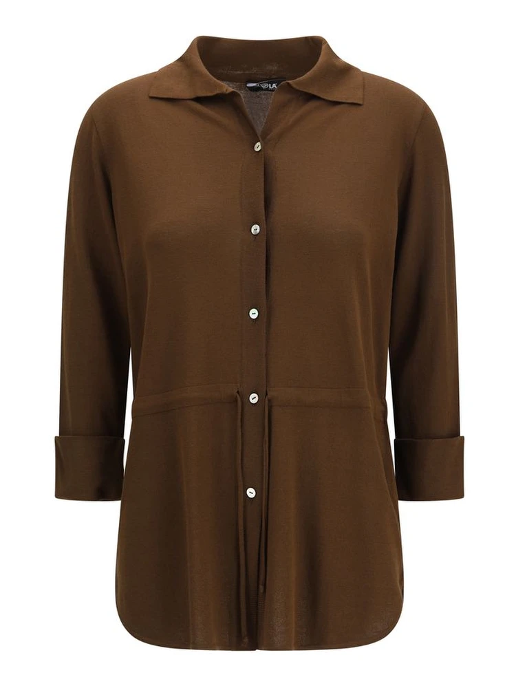 Brown Viscose Shirt