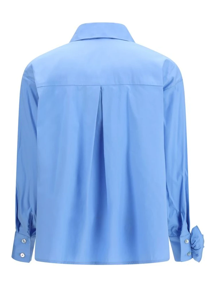 قميص قطني أزرق بنقشة alternative