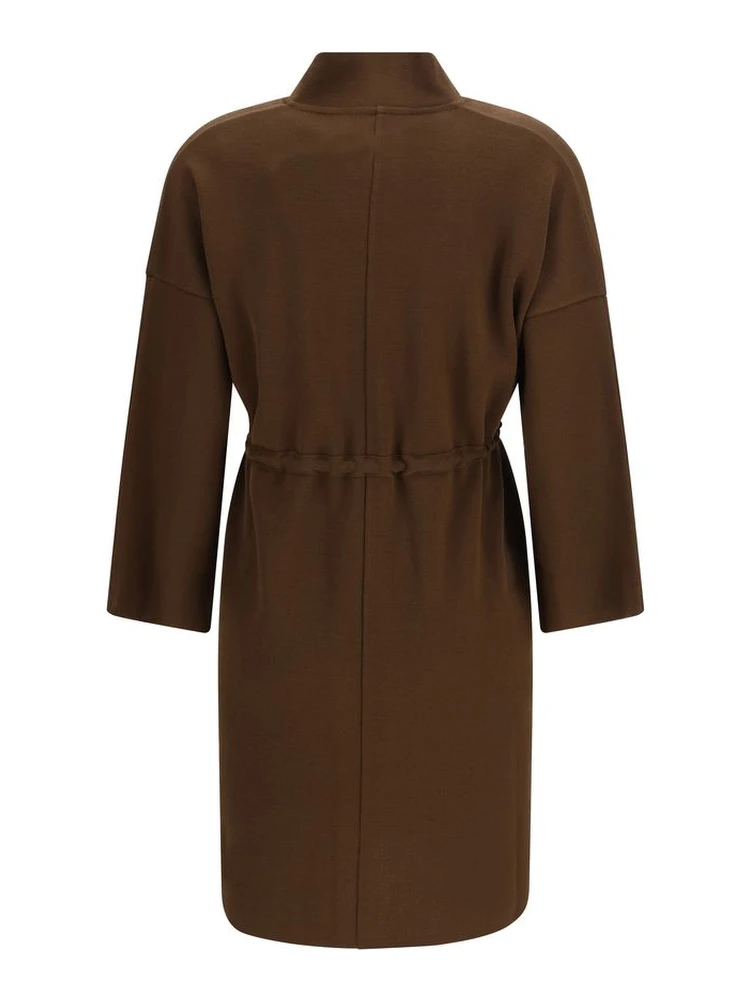 Brown Viscose Sleveless Jacket alternative