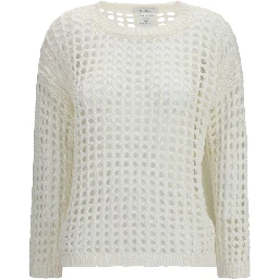 White Linen Sweatshirt