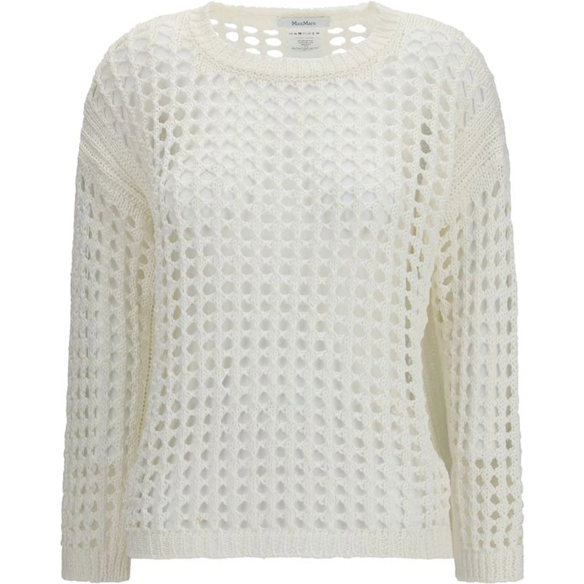 White Linen Sweatshirt