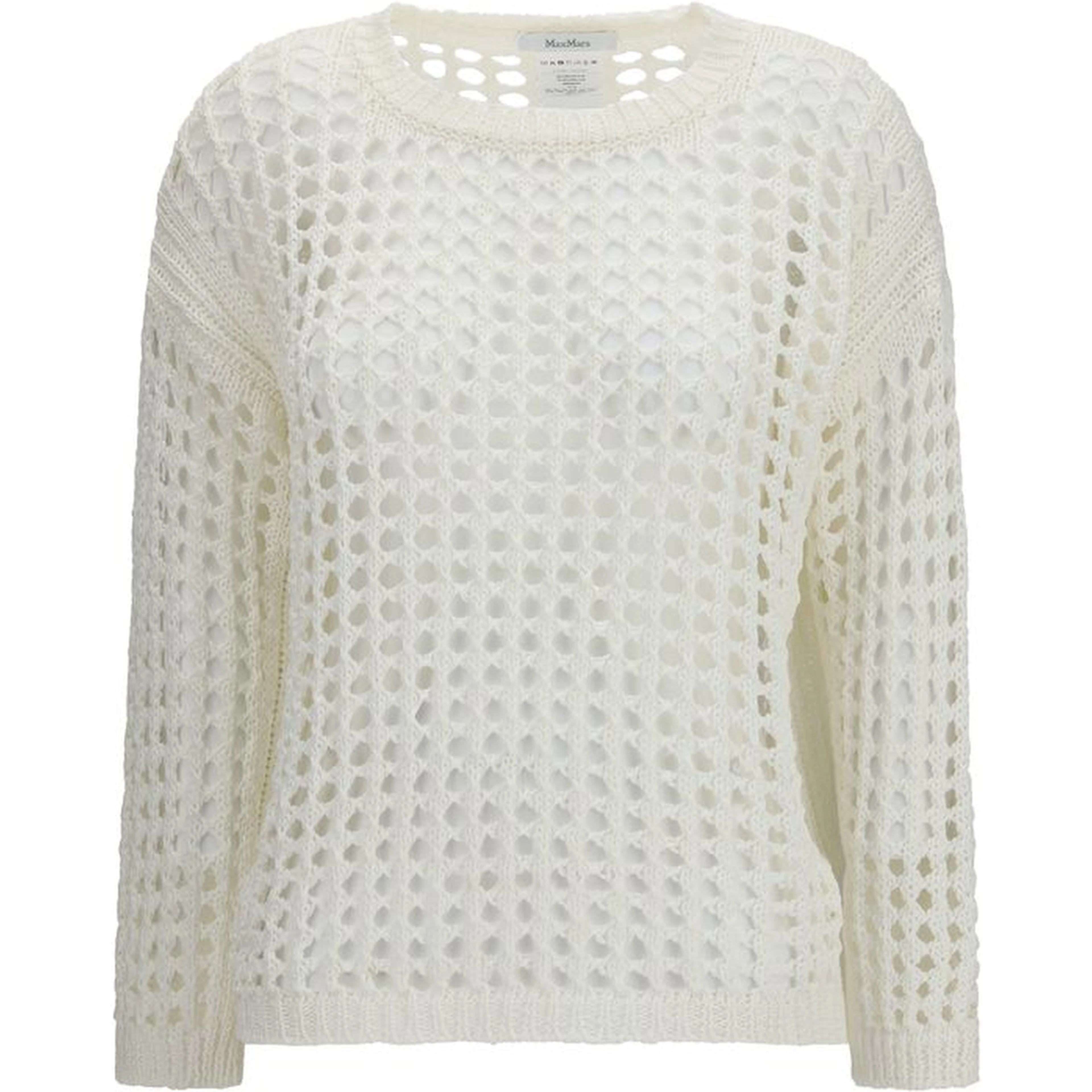 White Linen Sweatshirt