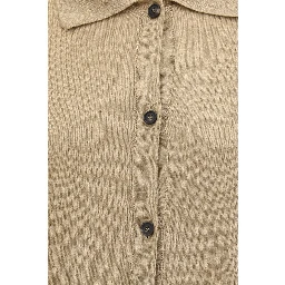 Beige Linen Cardigan