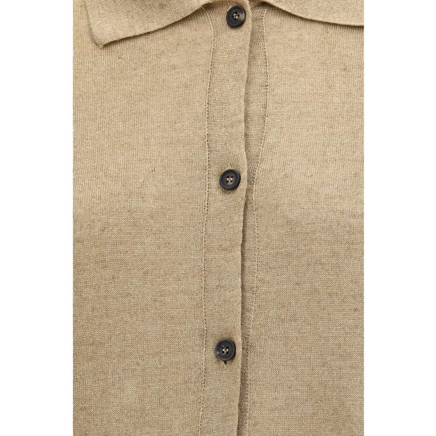 Beige Linen Cardigan