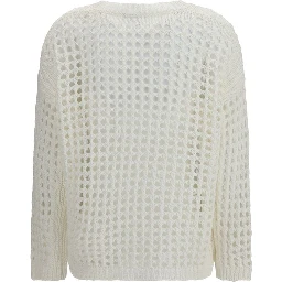White Linen Sweatshirt