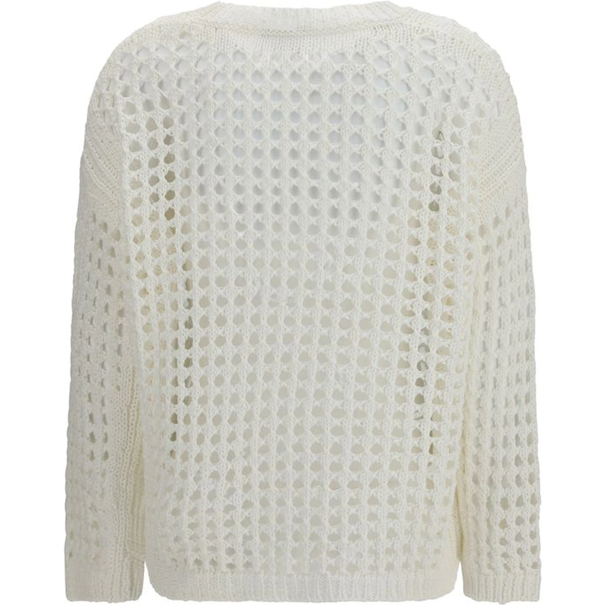 White Linen Sweatshirt