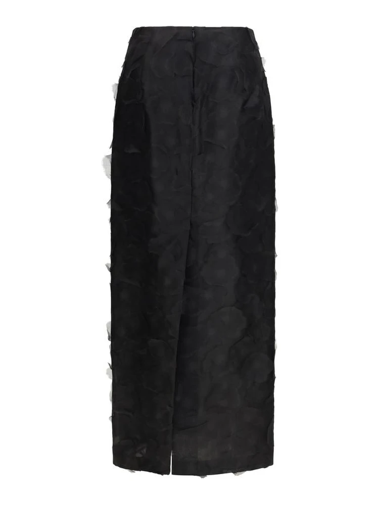 Black Silk Long Skirt alternative