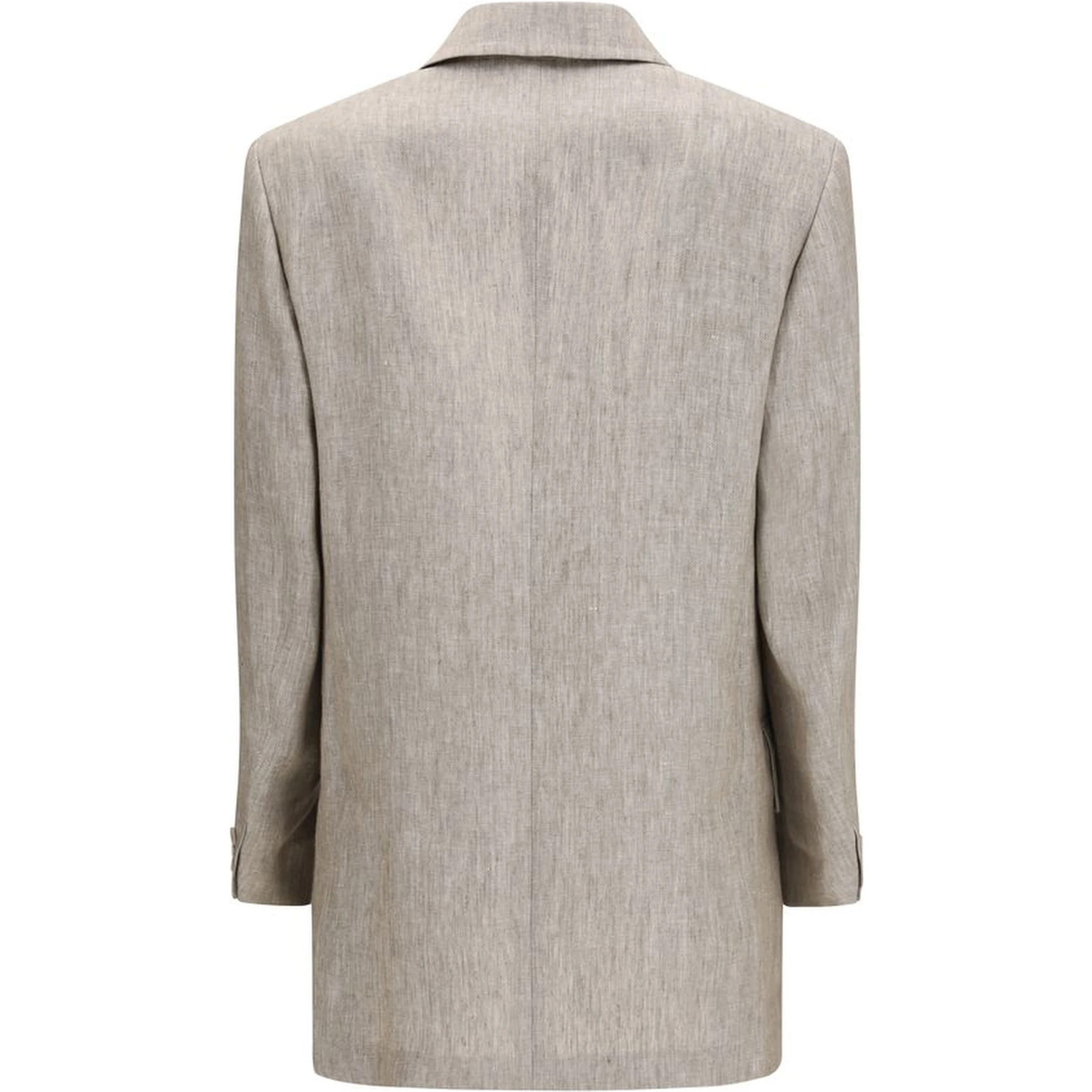 Beige Linen Blazer