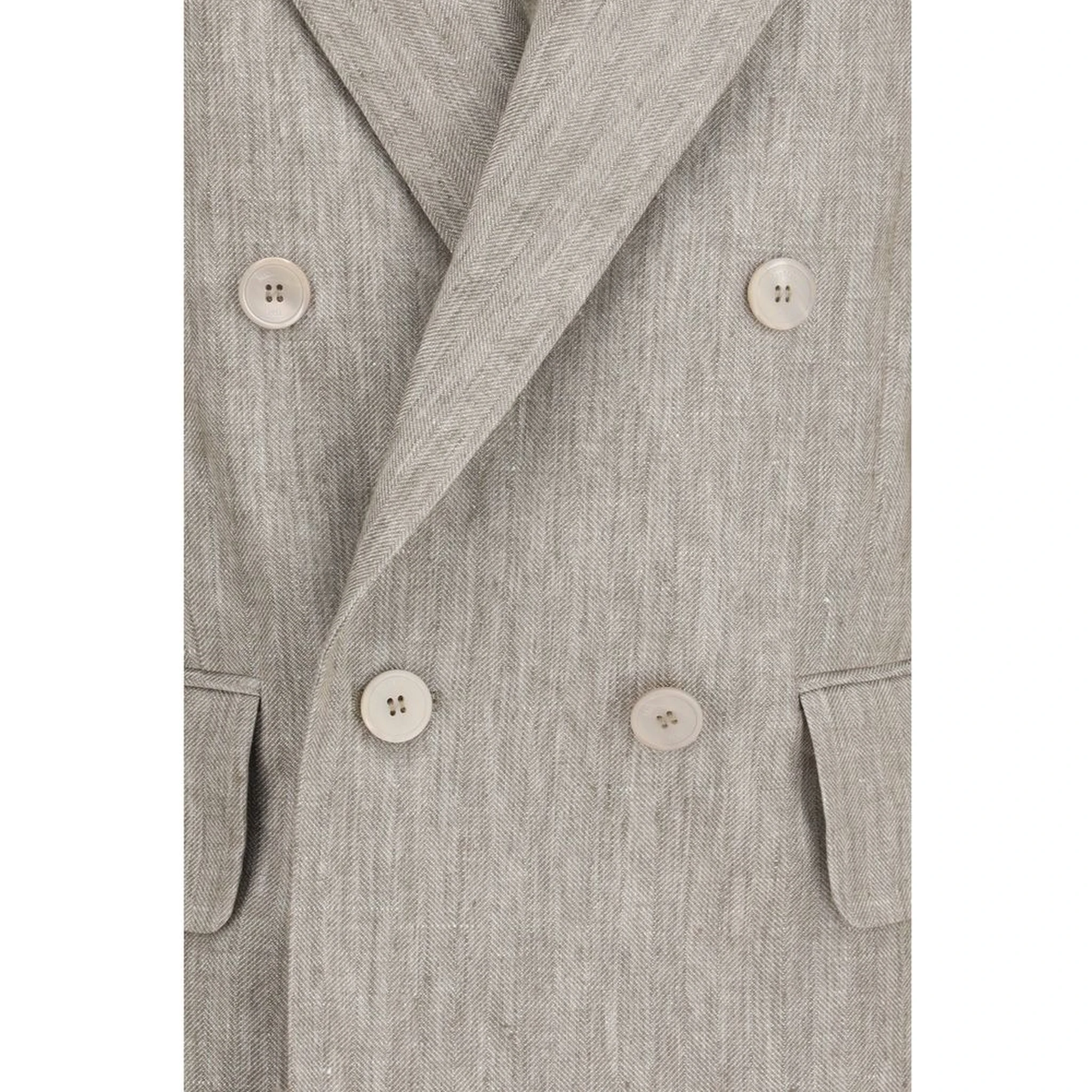 Beige Linen Blazer