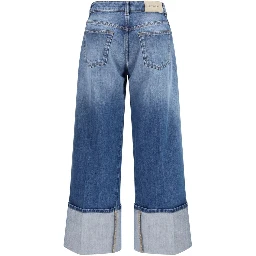 جينز قطني أزرق