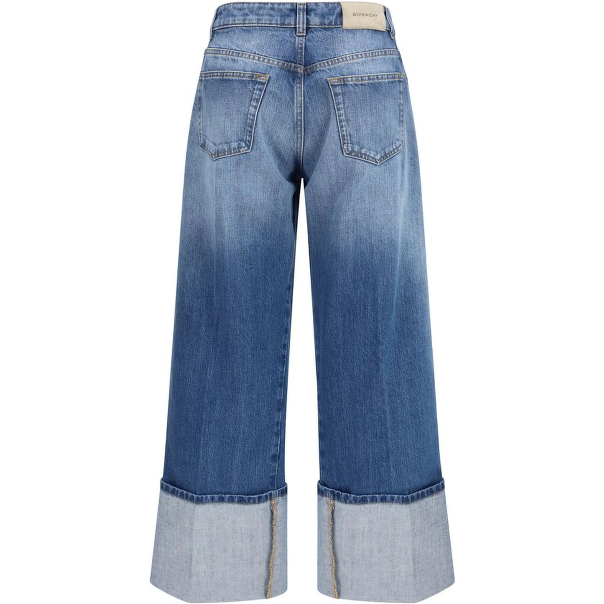 جينز قطني أزرق