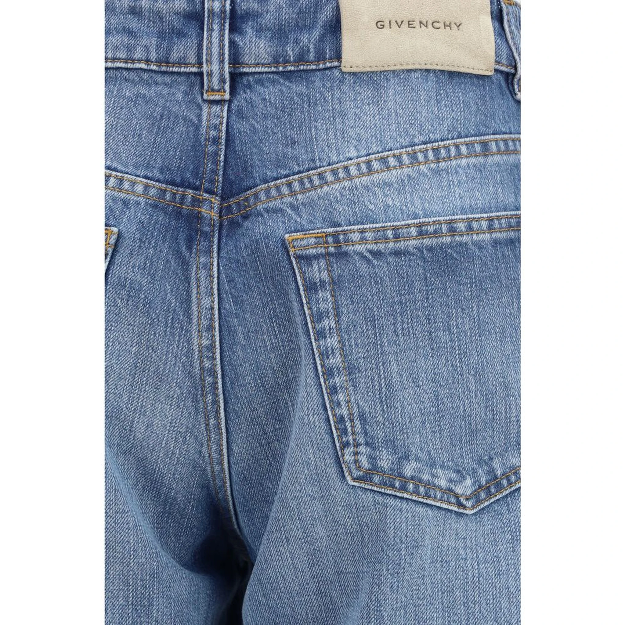 جينز قطني أزرق