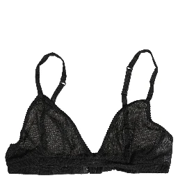 Black Nylon Stretch Soft Cup Brassiere Underwear