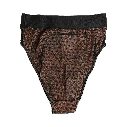 Black Beige Polka Dot Butterfly Brief Underwear