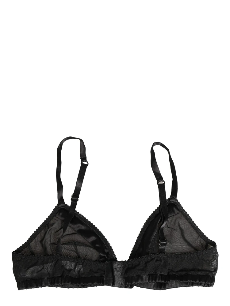Black Nylon Stretch Soft Cup Brassiere Underwear alternative